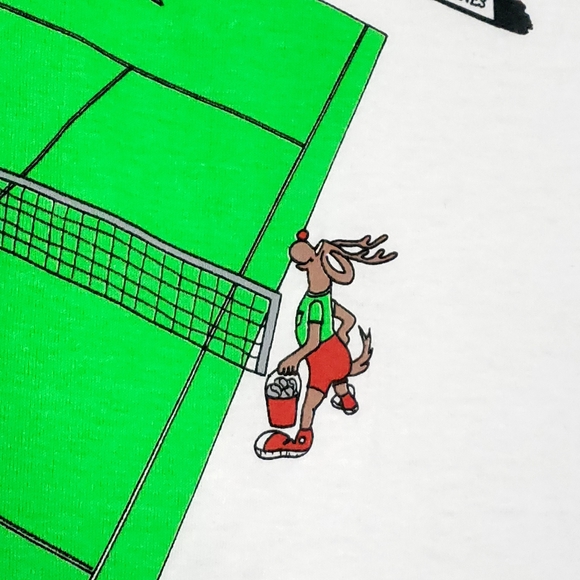 RARE Vintage The Grinch Santa Tennis Single Stitch North Pole Christmas T-shirt - Picture 5 of 13